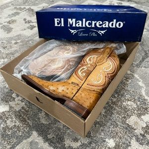 New Exotic Ostrich Cowboy Boots